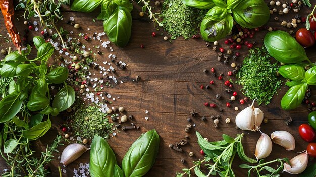 Fresh herbs and spices